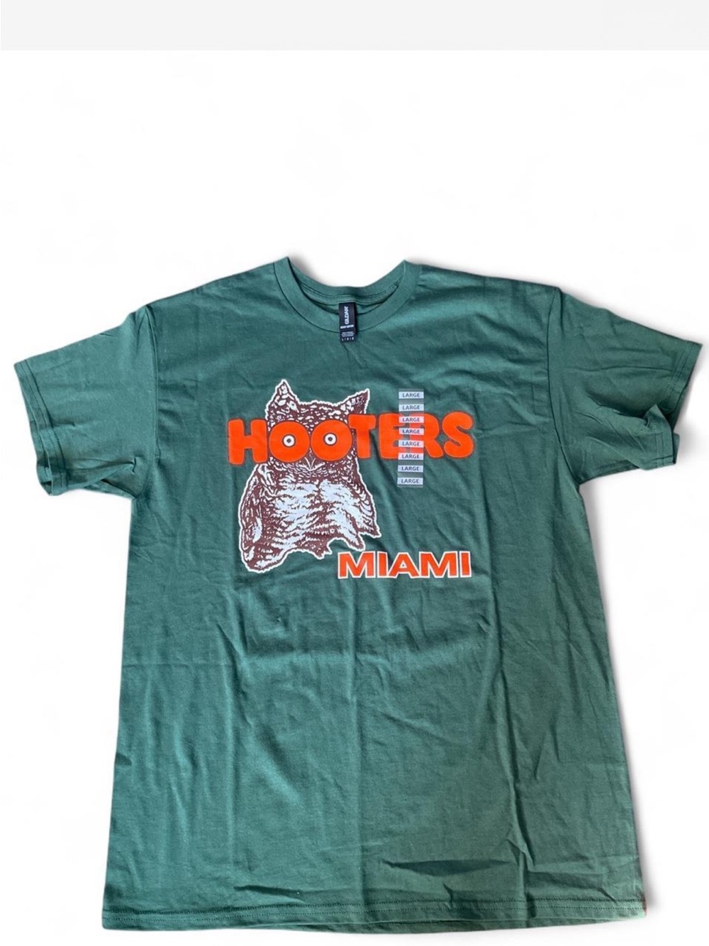 Hooters Miami Green Graphic T-Shirt